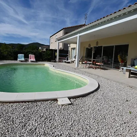 La Vie En Rose, Panoramic Villa With A Pool * Roquebrun